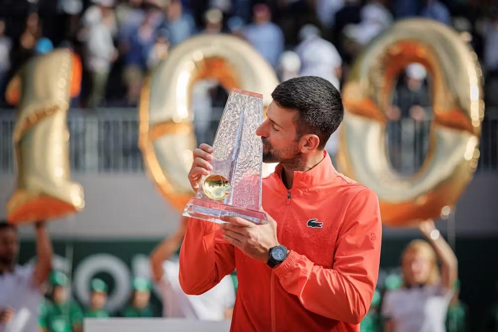 Djokovic venceu Hubert Hurkacz em Genebra e alcançou o 100º título de simples da carreira