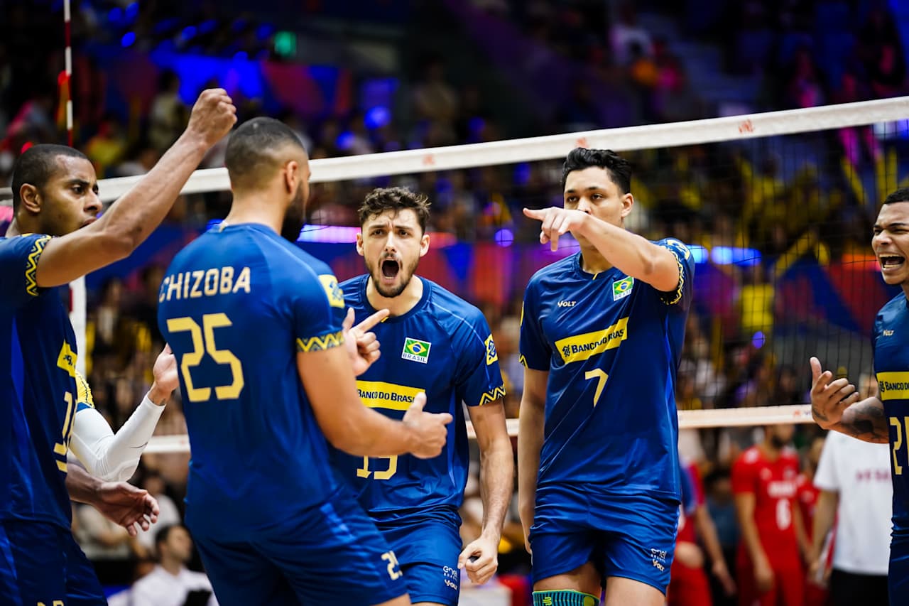 Brasil vence Turquia na VNL
