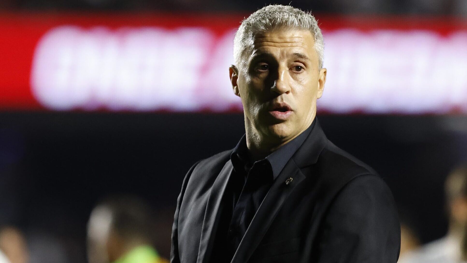 Hernán Crespo, do São Paulo, contra o Atlético Nacional