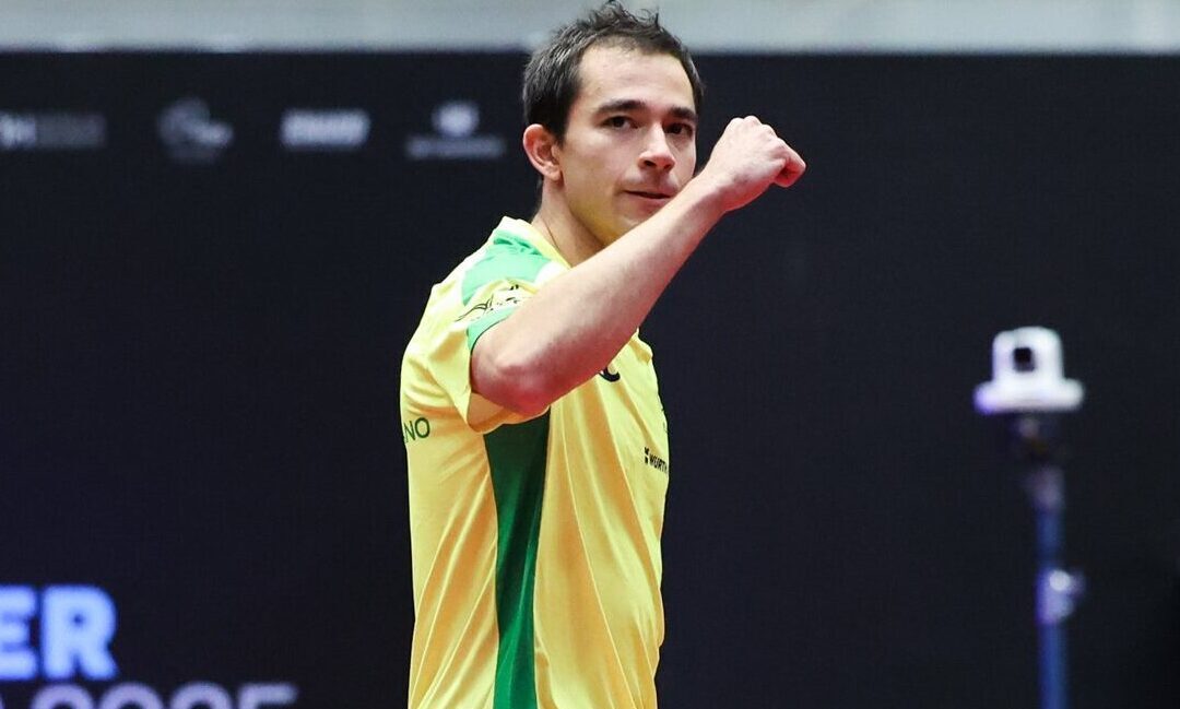 Hugo Calderano é campeão no WTT de Foz do Iguaçu
