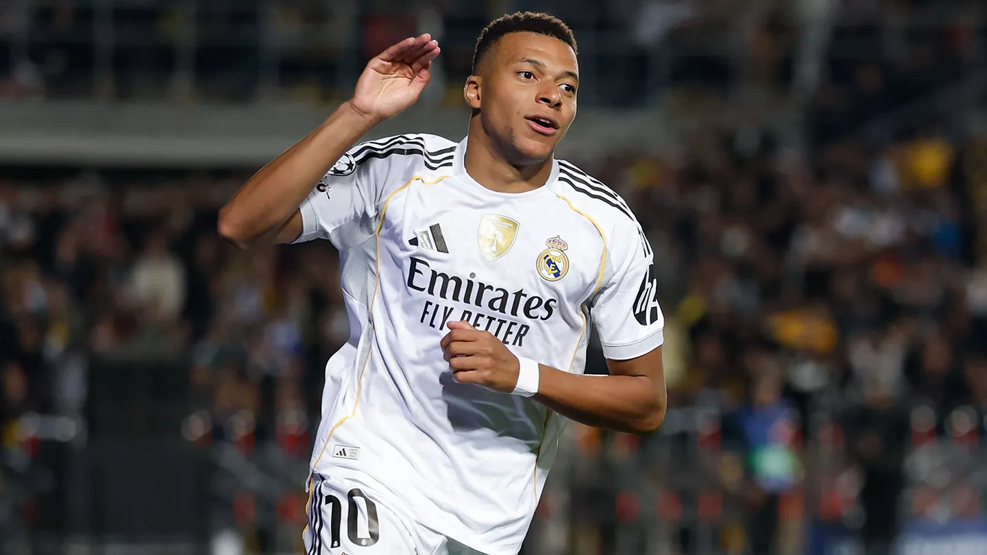 Mbappé faz hat-trick, chega a 60 gols na Champions e Real Madrid goleia o Kairat