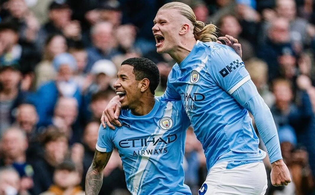 Com dois de Haaland, Manchester City vence Everton e entra no G-4 da Premier League