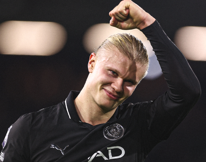 Haaland alcança 100 gols na Premier League e lidera ranking histórico