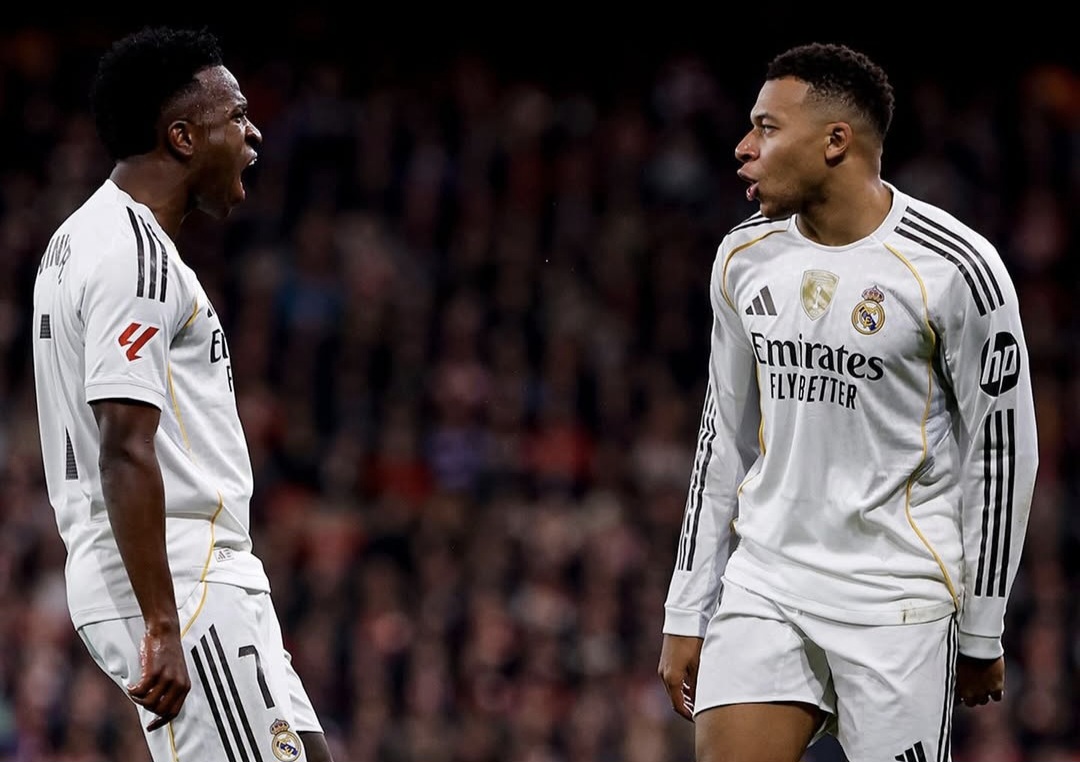 Mbappé brilha com doblete, e Real Madrid vence o Athletic Bilbao pela La Liga