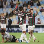 Fluminense celebra um dos gols feitos contra o Operário no Maracanã (Lucas Merçon/Fluminense)