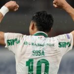 Ramon Sosa, do Palmeiras, comemora gol marcado contra o Remo (Divulgação/Palmeiras)
