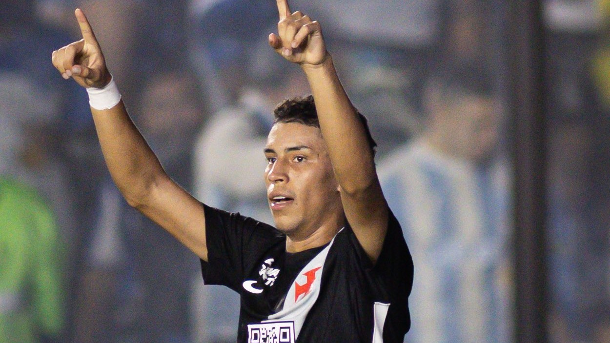 Johan Rojas comemora gol pelo Vasco da Gama (Matheus Lima/Vasco)