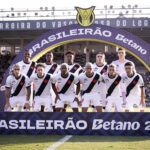 Elenco do Vasco enfileirado para a partida contra o Atlético-MG pelo Campeonato Brasileiro (Matheus Lima/Vasco)