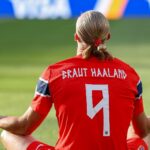 Erling Haaland, autor de dois gols da Noruega na vitória sobre o Iraque (Divulgação/Federação Norueguesa de Futebol)
