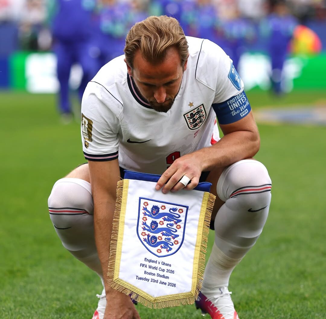 Kane não brilha e Inglaterra empata sem gols com Gana. Foto: Divulgação / Inglaterra
