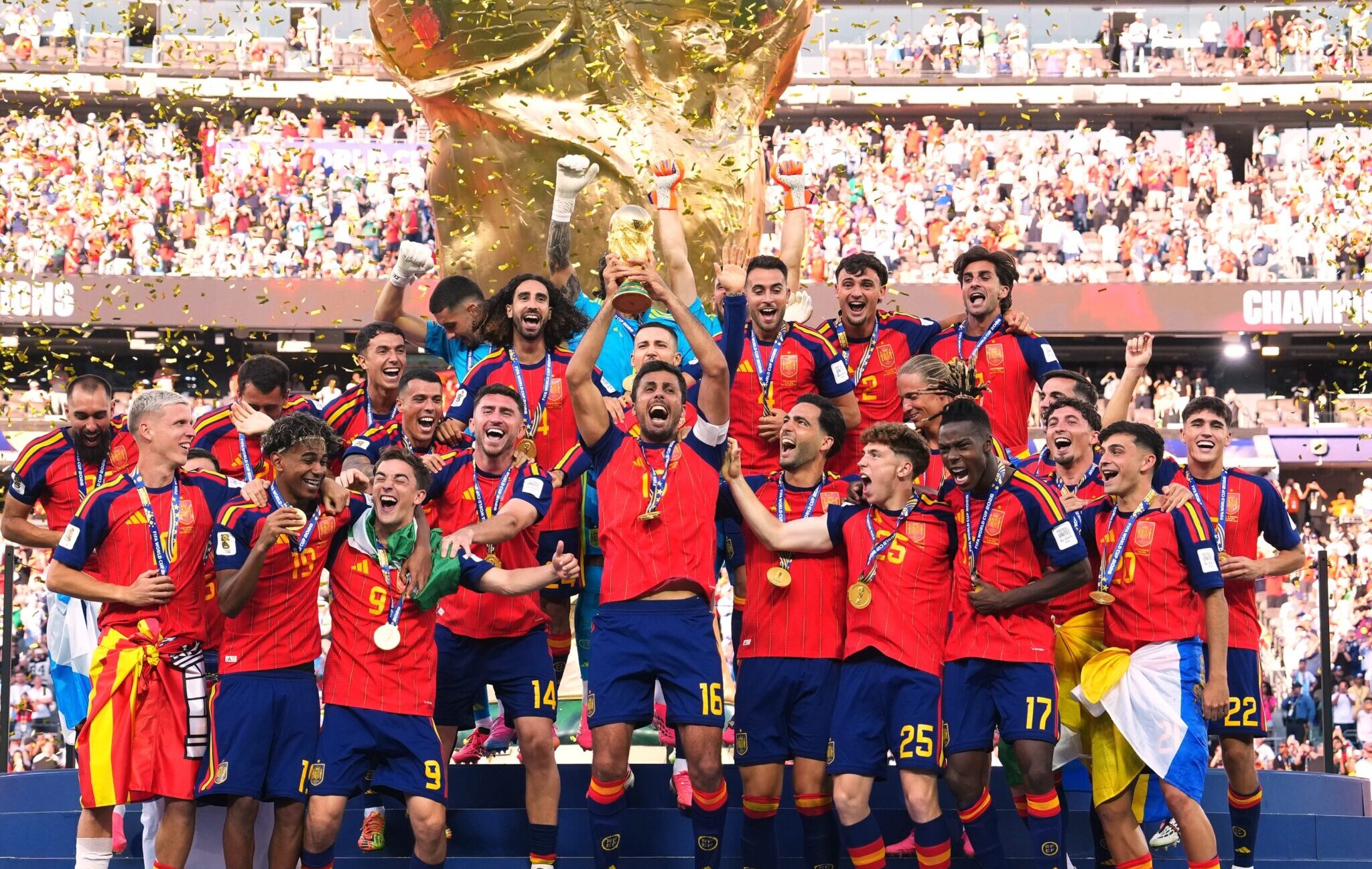 Espanha vence a Argentina e se sagra bicampeã da Copa do Mundo. Foto: Espanha