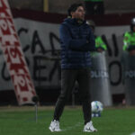 Técnico Abel Ferreira no jogo da CONMEBOL Libertadores: Universitario-PER x Palmeiras