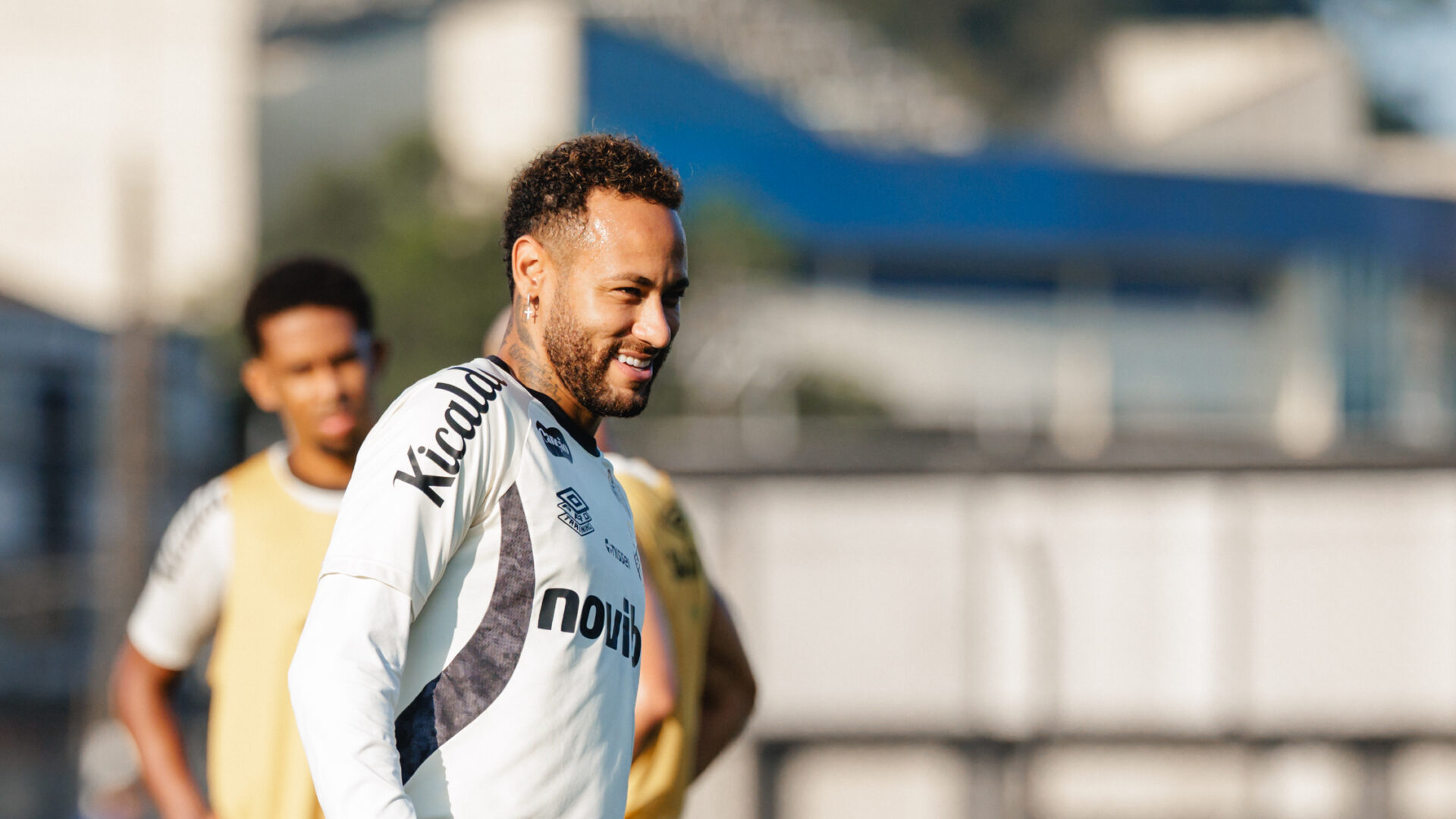 Neymar Jr treinando pelo Santos. Foto/Santos Fc