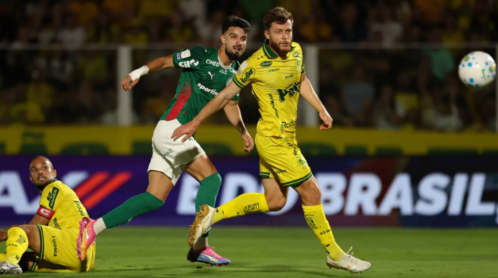 Flaco Lopez finalizando. Foto: Cesar Greco/Palmeiras