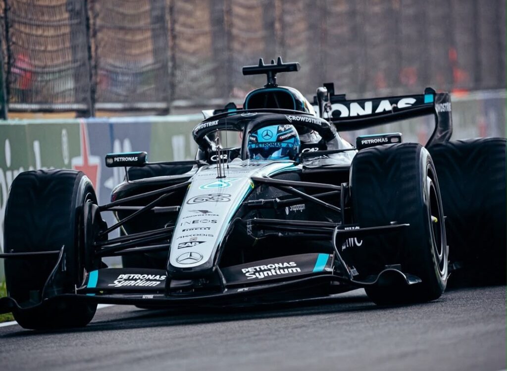 George Russell no circuito de Zandvoort
