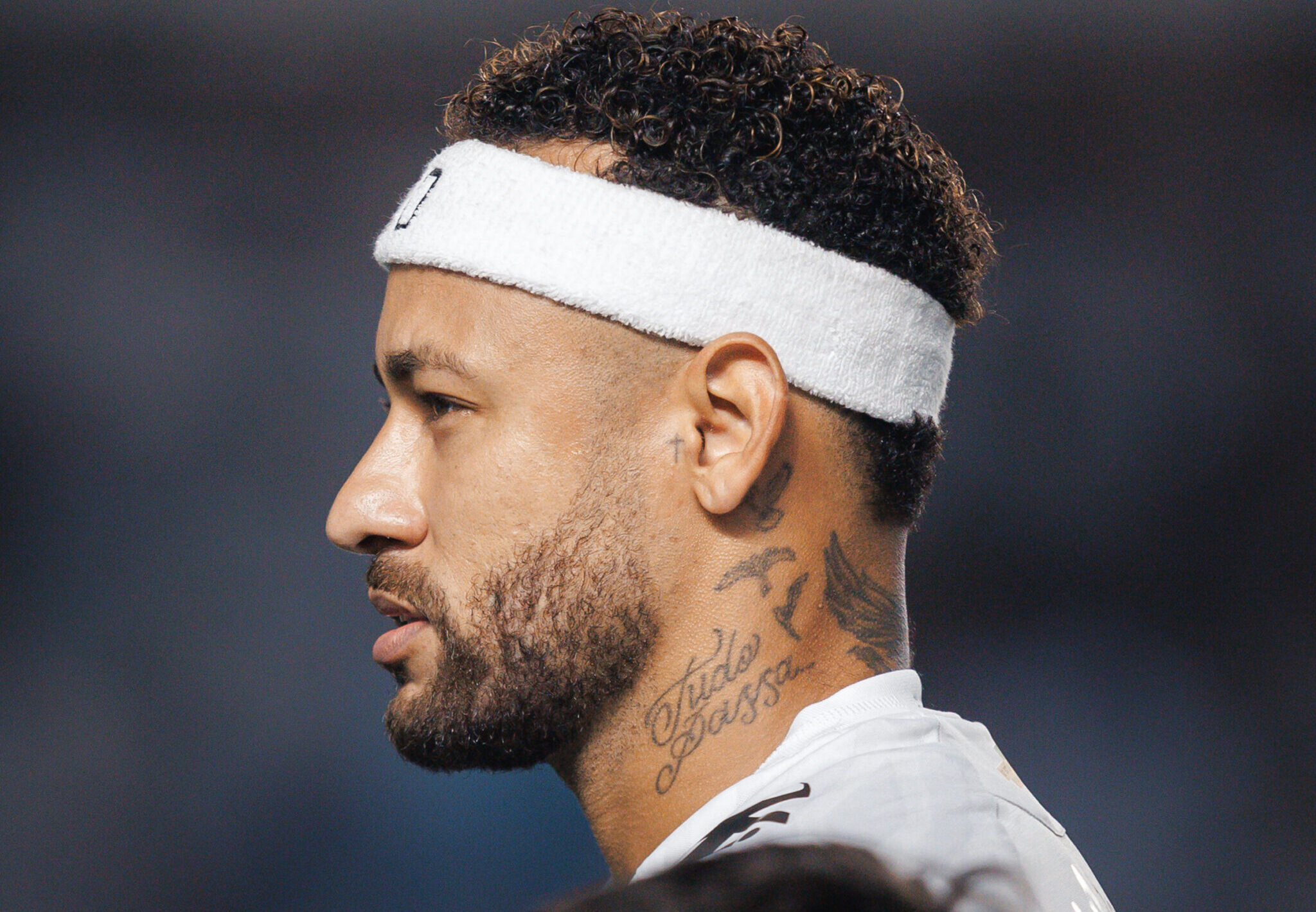 Neymar Jr antes da partida contra o Palmeiras. Foto/Santos FC