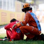 Charles Leclerc bate forte no GP da Itália de Fórmula 1 e abandona corrida na 2ª volta.