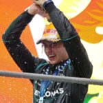 Kimi Antonelli no pódio