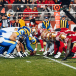 Niners e Rams em duelo na temporada passada. Foto/San Francisco 49ers